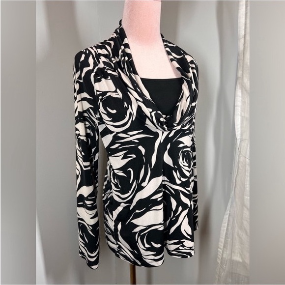 EUC Jones New York Drape Neck Top - Picture 3 of 10